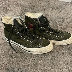 Suede Green high top Converse